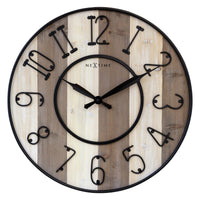 Comnox - NeXtime Oxford - Stijlvolle wandklok met silent movement - 50 cm