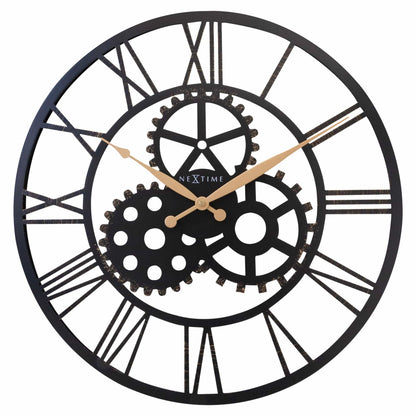 Roman Wall Clock - 50cm - Silent - Large - Metal - "Birmingham"