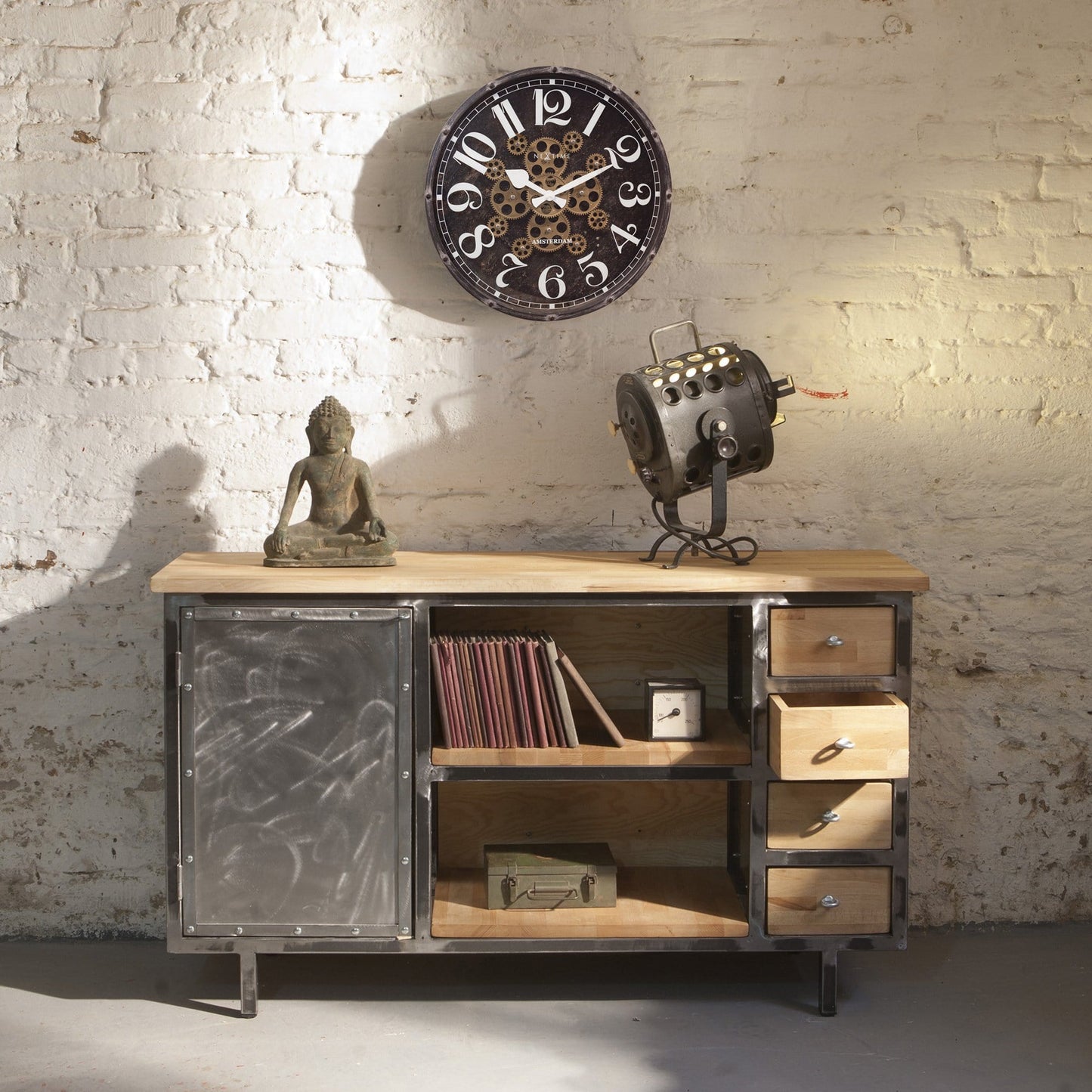 Moving Gear Clock - 50cm - "Henry"