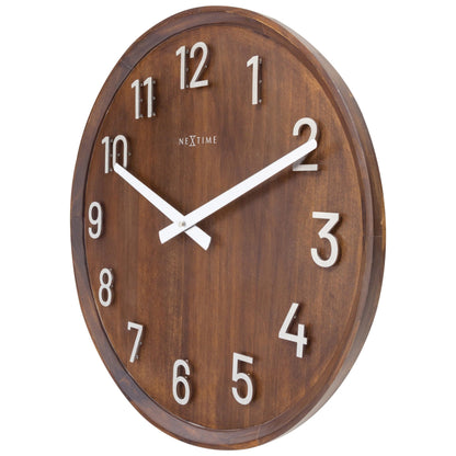NeXtime Precious - Stille wandklok met 3D effect - 50cm