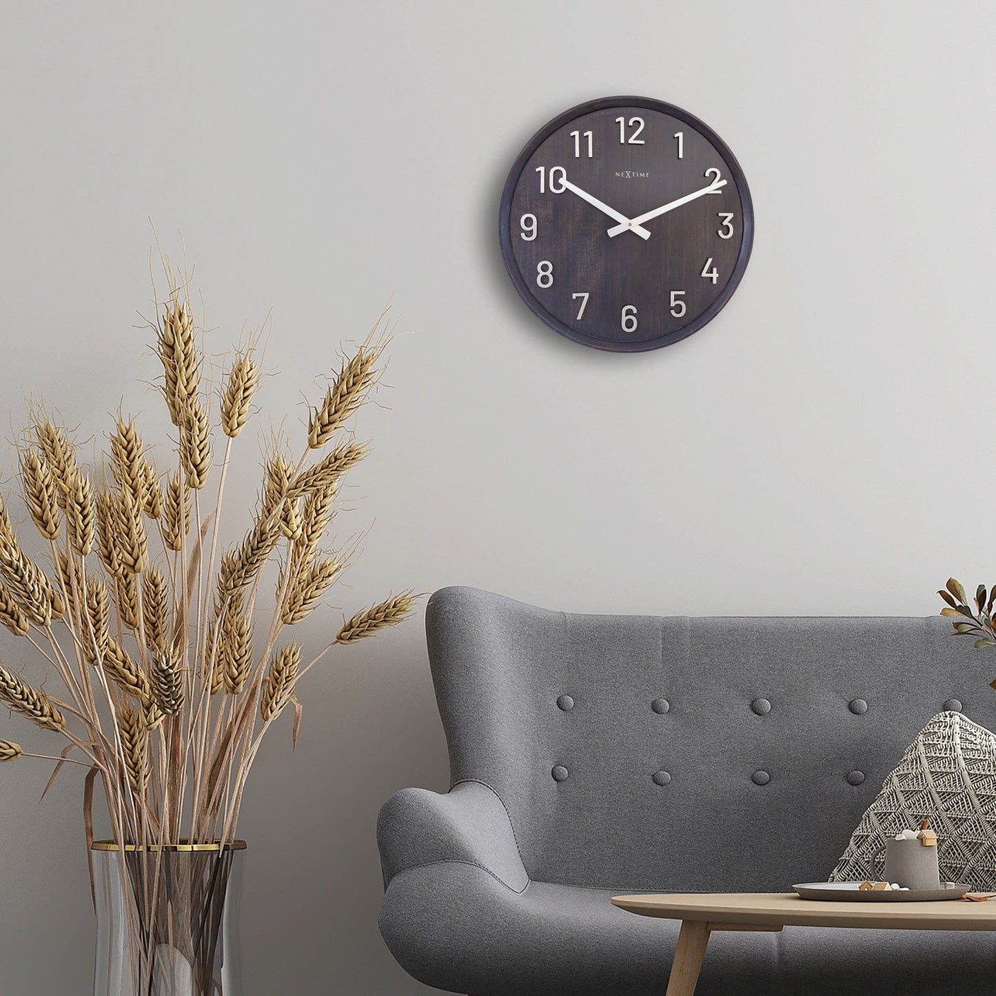 Comnox - Precious - Grote wandklok 50cm - Stille elegantie - Vuurvast horloge - No ticking - 2 jaar garantie