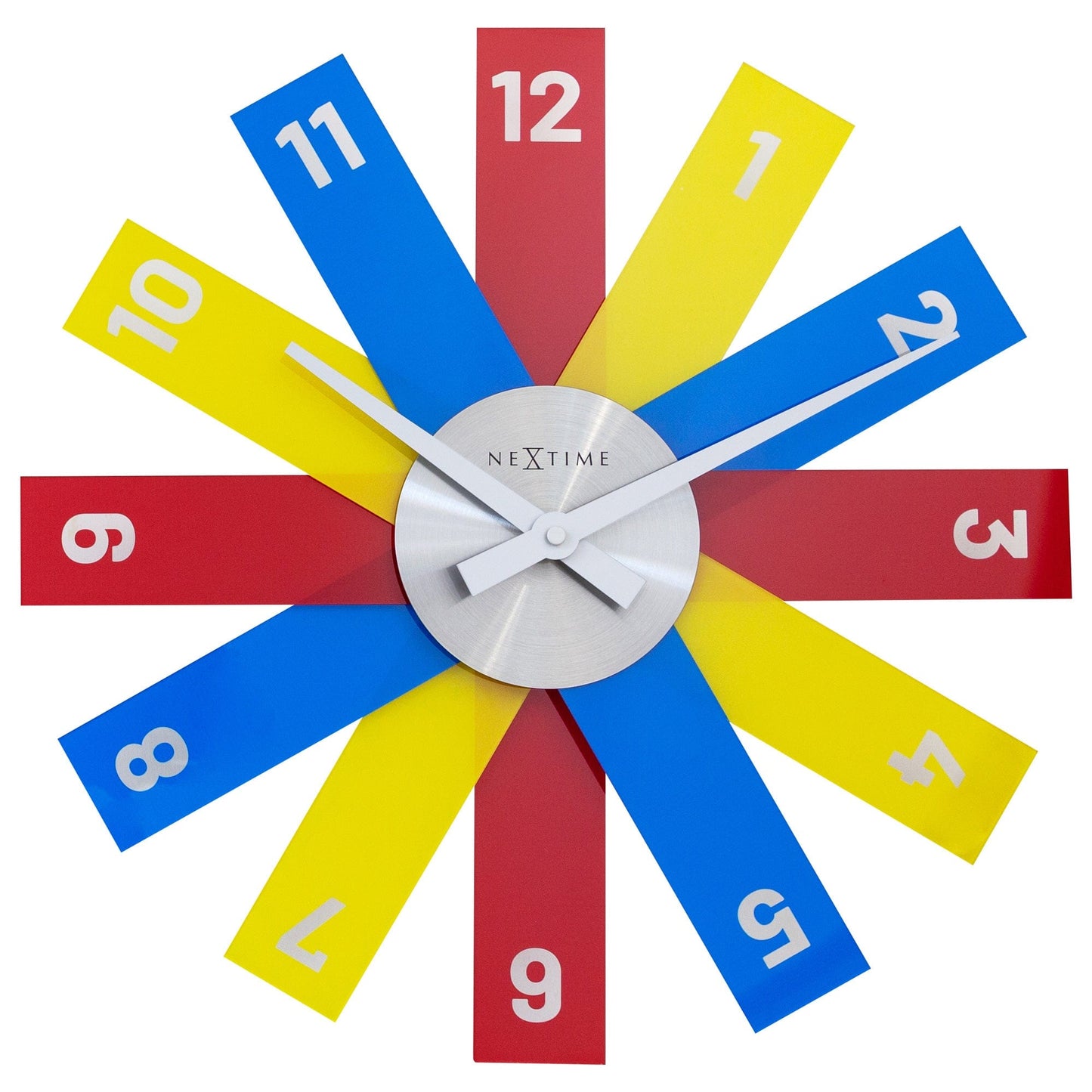 NeXtime Plexi - Stille wandklok met modern design - 40 cm