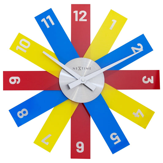 Comnox - NeXtime Plexi - Stille wandklok met modern design - 40 cm