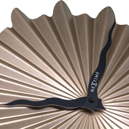 Comnox - Sunny Wandklok 40cm - Stijlvolle rust - Silencieuze tijdweergave - Metaal, goud of bruin - silent, wall clock, metal