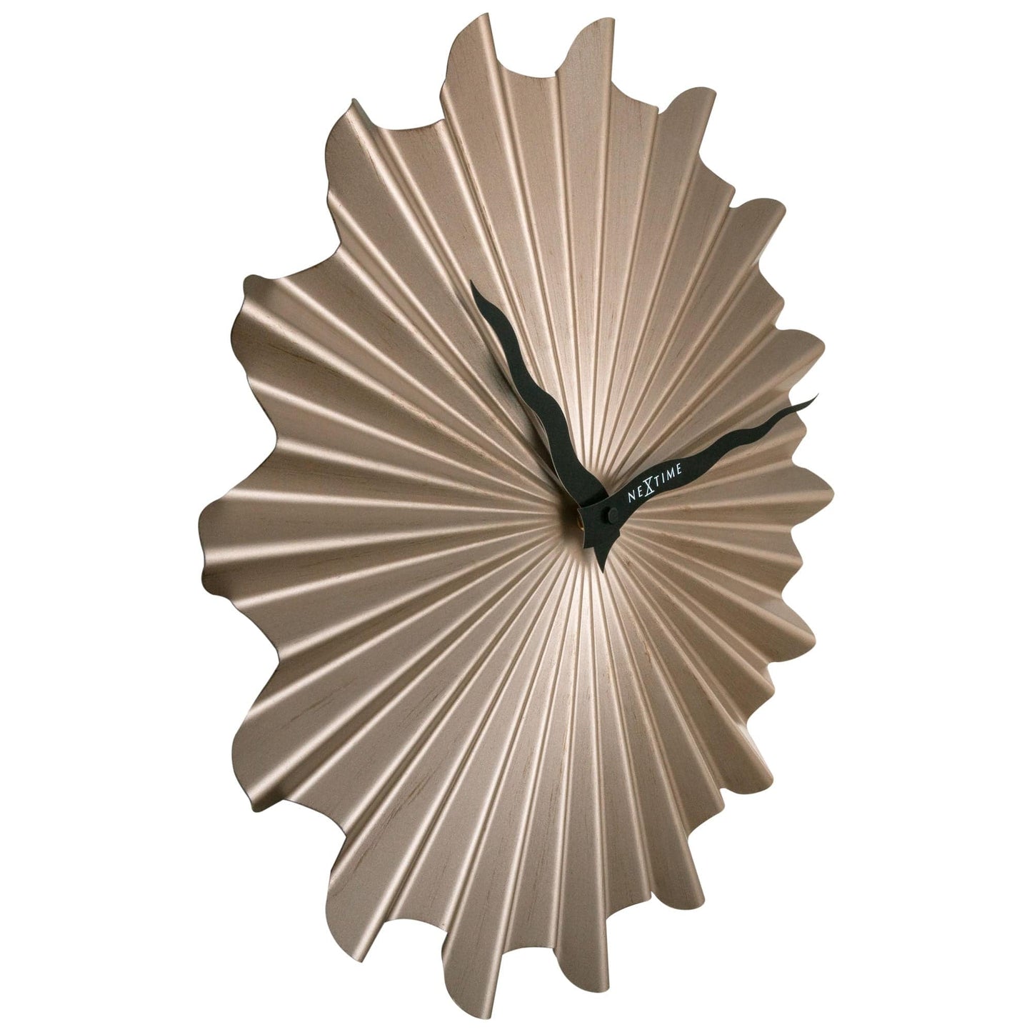 Comnox - Sunny Wandklok 40cm - Stijlvolle rust - Silencieuze tijdweergave - Metaal, goud of bruin - silent, wall clock, metal
