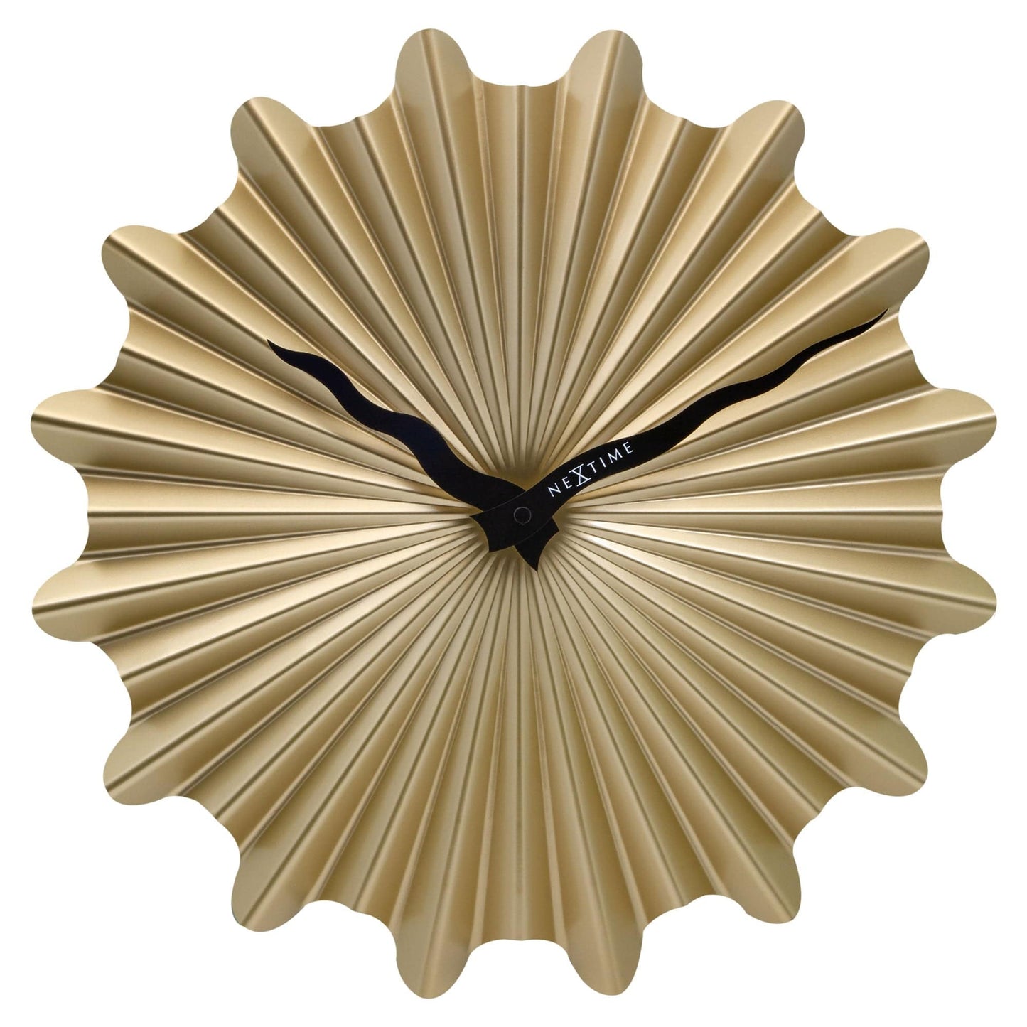 Comnox - Sunny Wandklok 40cm - Stijlvolle rust - Silencieuze tijdweergave - Metaal, goud of bruin - silent, wall clock, metal
