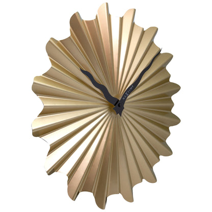 Comnox - Sunny Wandklok 40cm - Stijlvolle rust - Silencieuze tijdweergave - Metaal, goud of bruin - silent, wall clock, metal