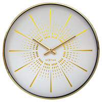 Comnox - NeXtime Excentric - Elegante Stille Wandklok - 40cm Metaal