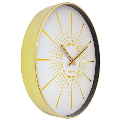 NeXtime Excentric - Elegante Stille Wandklok - 40cm Metaal