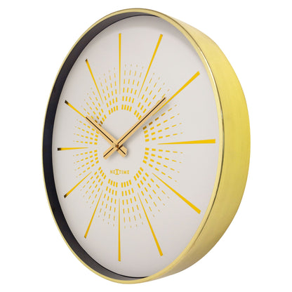 NeXtime Excentric - Elegante Stille Wandklok - 40cm Metaal
