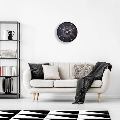 Comnox - Excentric - Wandklok 40cm - Stil & Elegant - 2 Jaar Garantie - Met AA Batterij - Goud/White