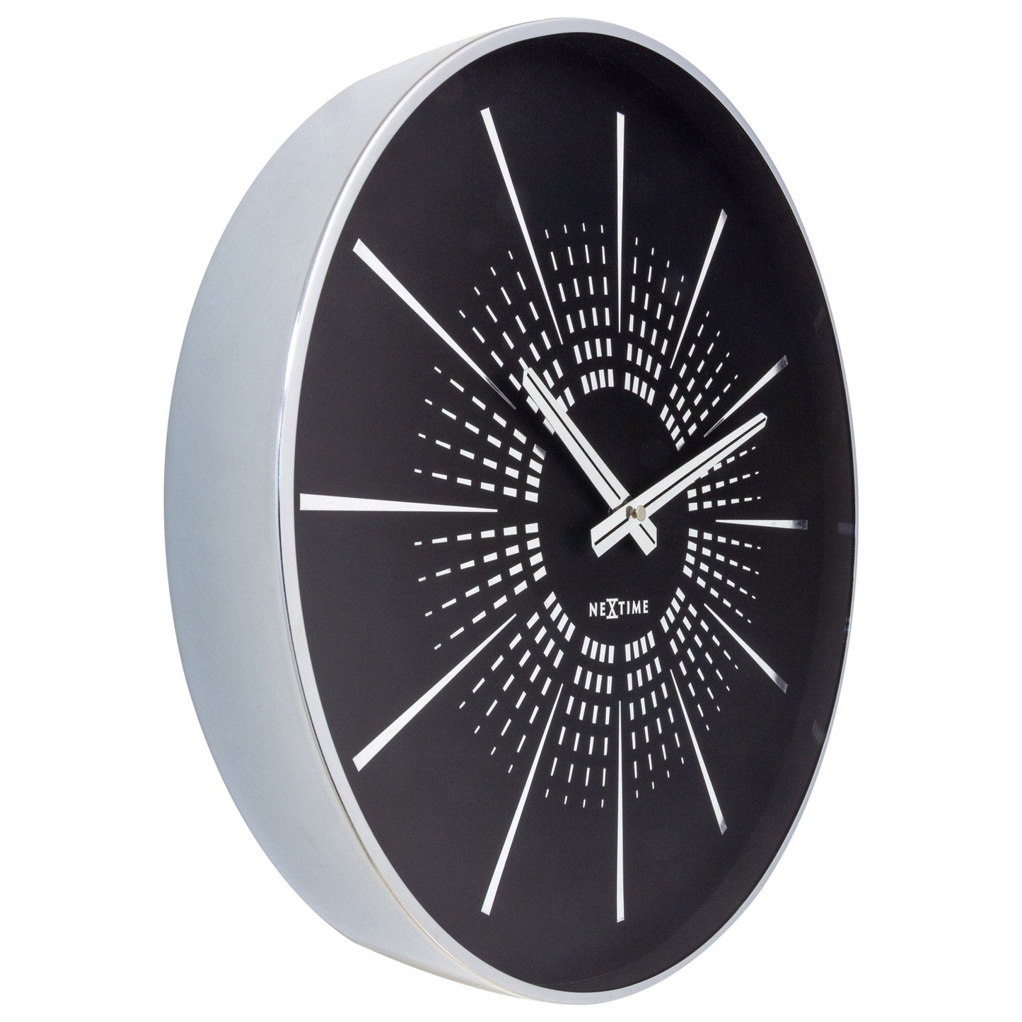 Comnox - Excentric - Wandklok 40cm - Stil & Elegant - 2 Jaar Garantie - Met AA Batterij - Goud/White