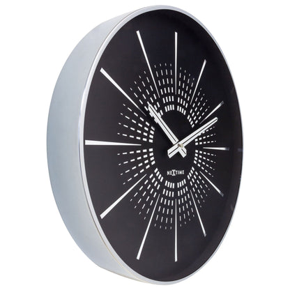 Comnox - Excentric - Wandklok 40cm - Stil & Elegant - 2 Jaar Garantie - Met AA Batterij - Goud/White