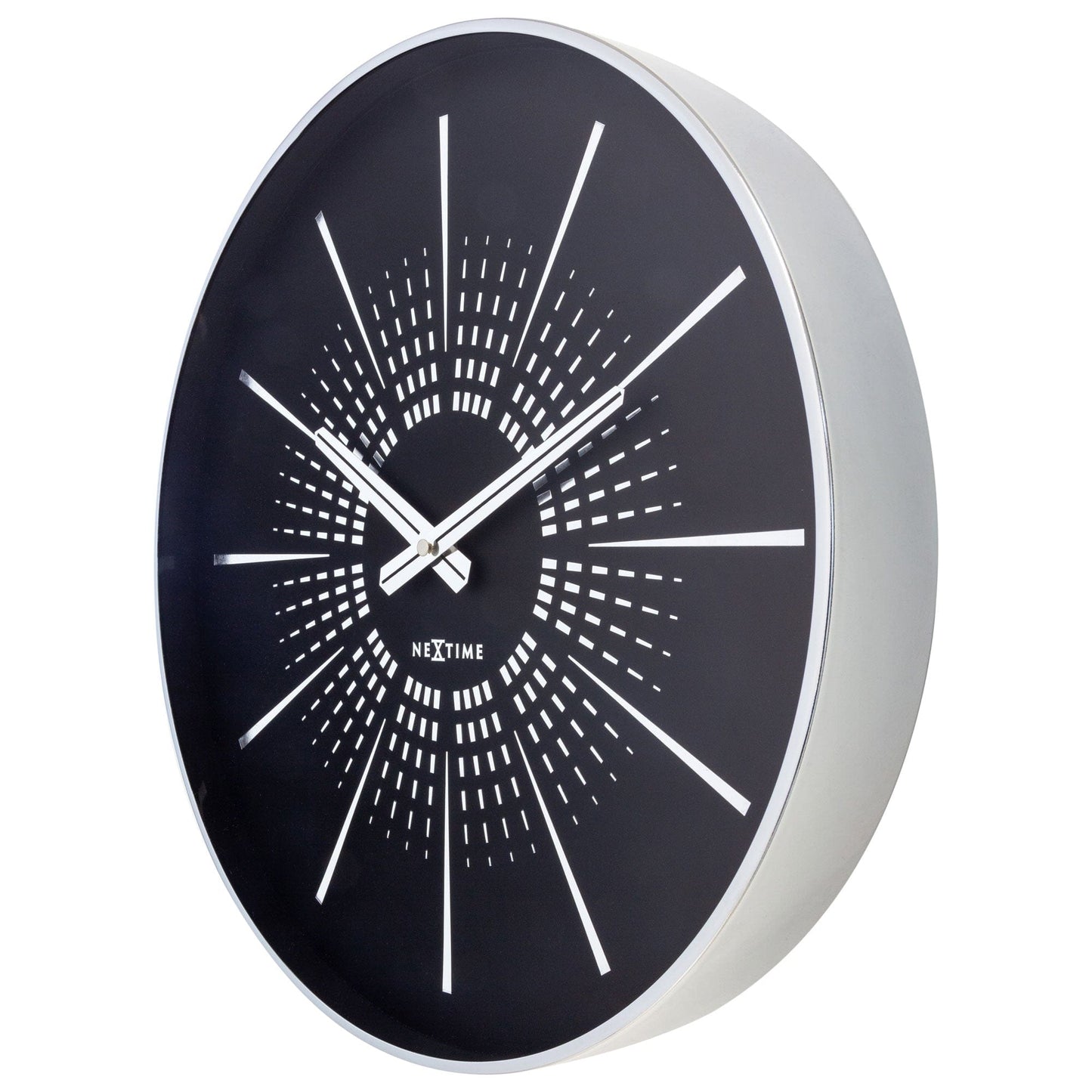 Comnox - Excentric - Wandklok 40cm - Stil & Elegant - 2 Jaar Garantie - Met AA Batterij - Goud/White
