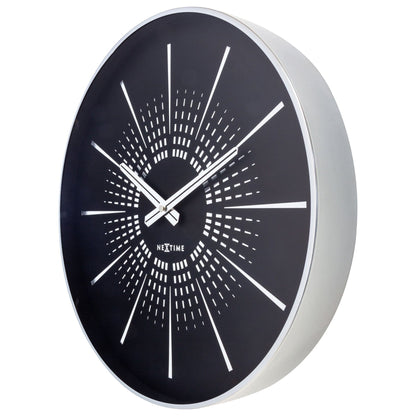 Comnox - Excentric - Wandklok 40cm - Stil & Elegant - 2 Jaar Garantie - Met AA Batterij - Goud/White