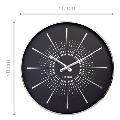 Comnox - Excentric - Wandklok 40cm - Stil & Elegant - 2 Jaar Garantie - Met AA Batterij - Goud/White