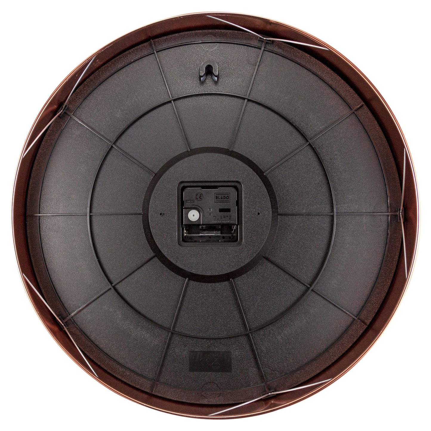 NeXtime Reflection - Stille wandklok met metaal-effect - 40 cm