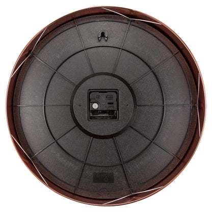 NeXtime Reflection - Stille wandklok met metaal-effect - 40 cm