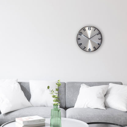 NeXtime Reflection - Stille wandklok met metaal-effect - 40 cm