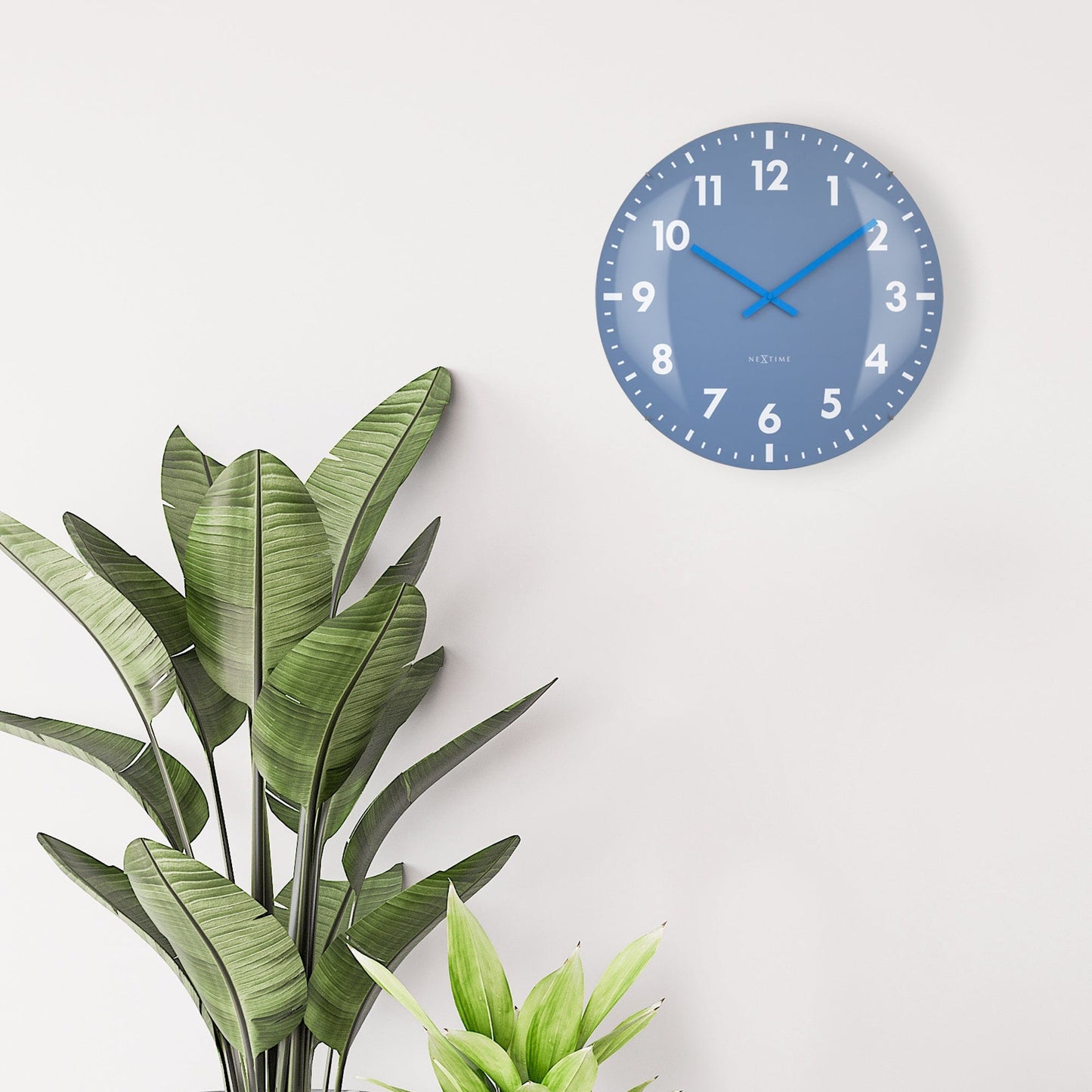 NeXtime Duomo 50 - Stille wandklok met glazen koepel - 50cm