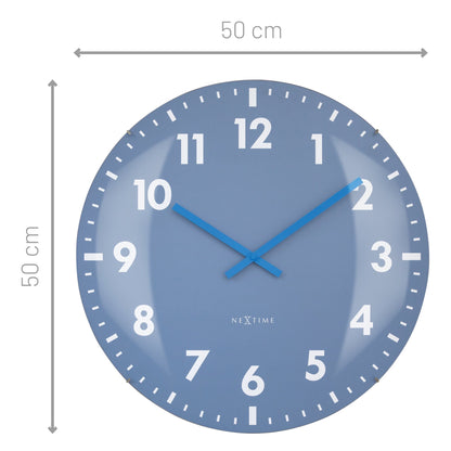 NeXtime Duomo 50 - Stille wandklok met glazen koepel - 50cm