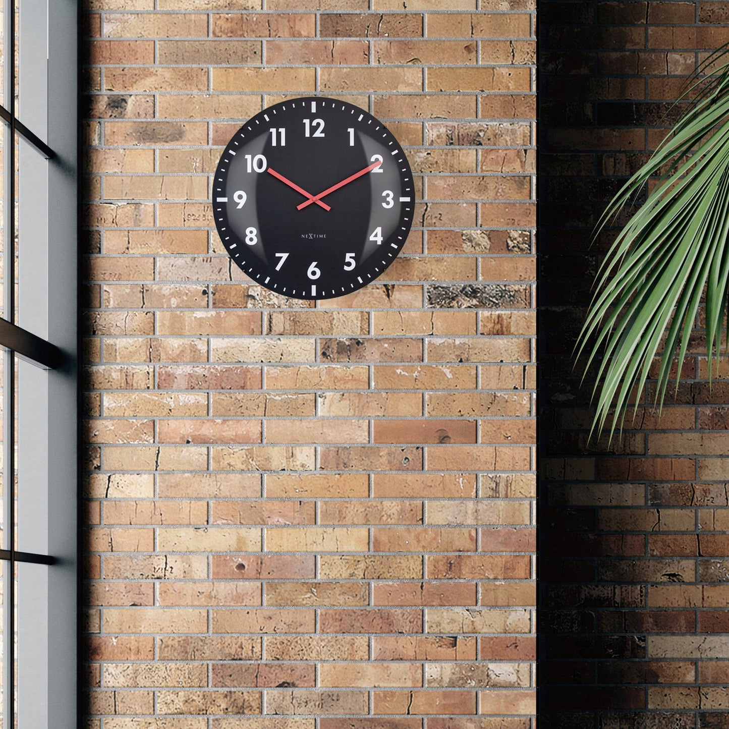 NeXtime Duomo 50 - Stille wandklok met glazen koepel - 50cm