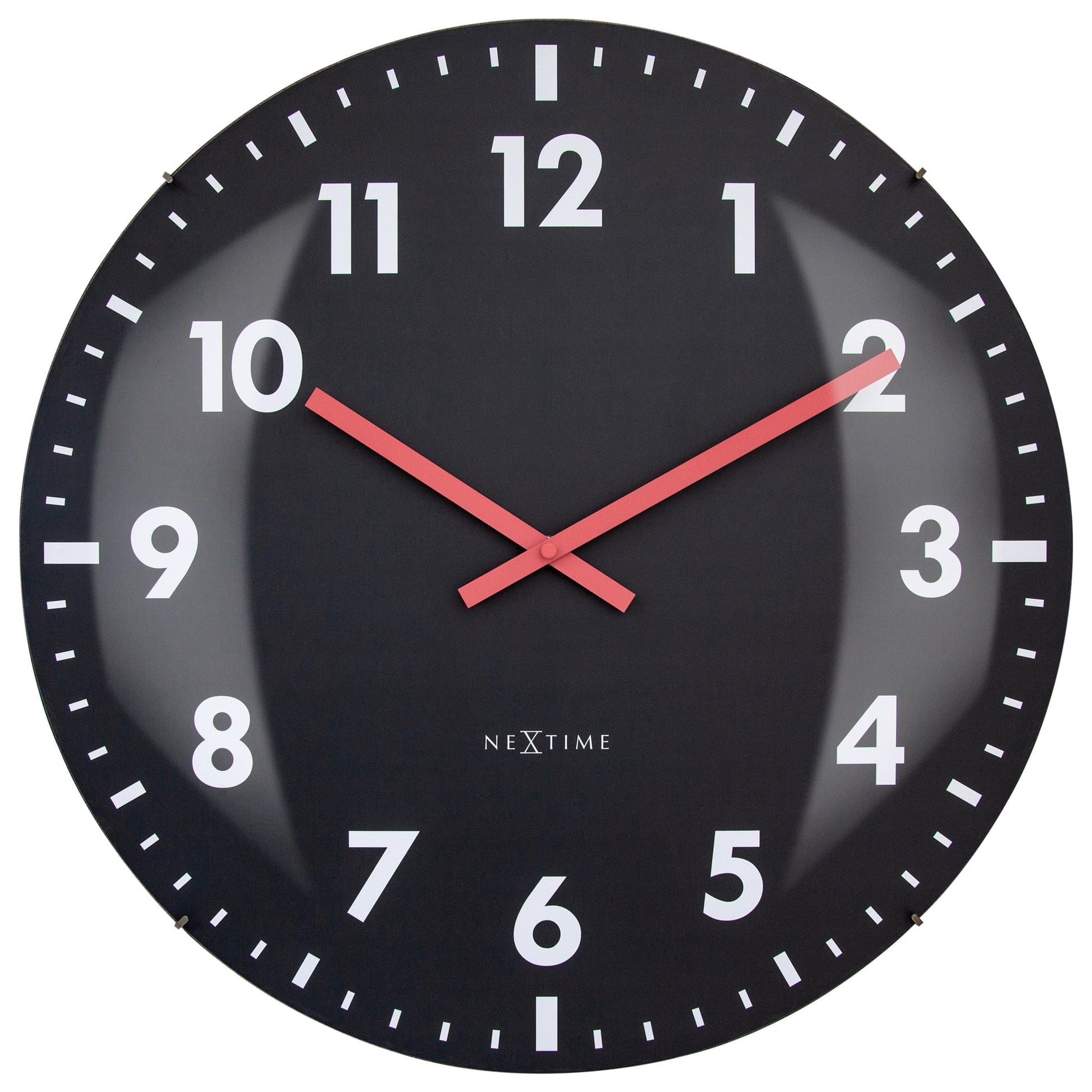 NeXtime Duomo 50 - Stille wandklok met glazen koepel - 50cm