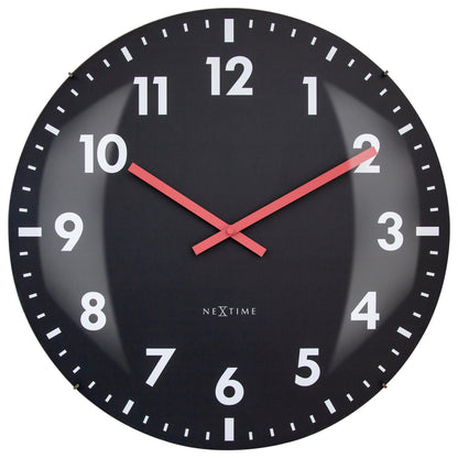 NeXtime Duomo 50 - Stille wandklok met glazen koepel - 50cm