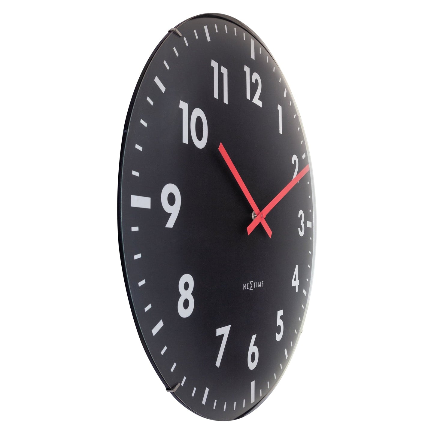 NeXtime Duomo 50 - Stille wandklok met glazen koepel - 50cm