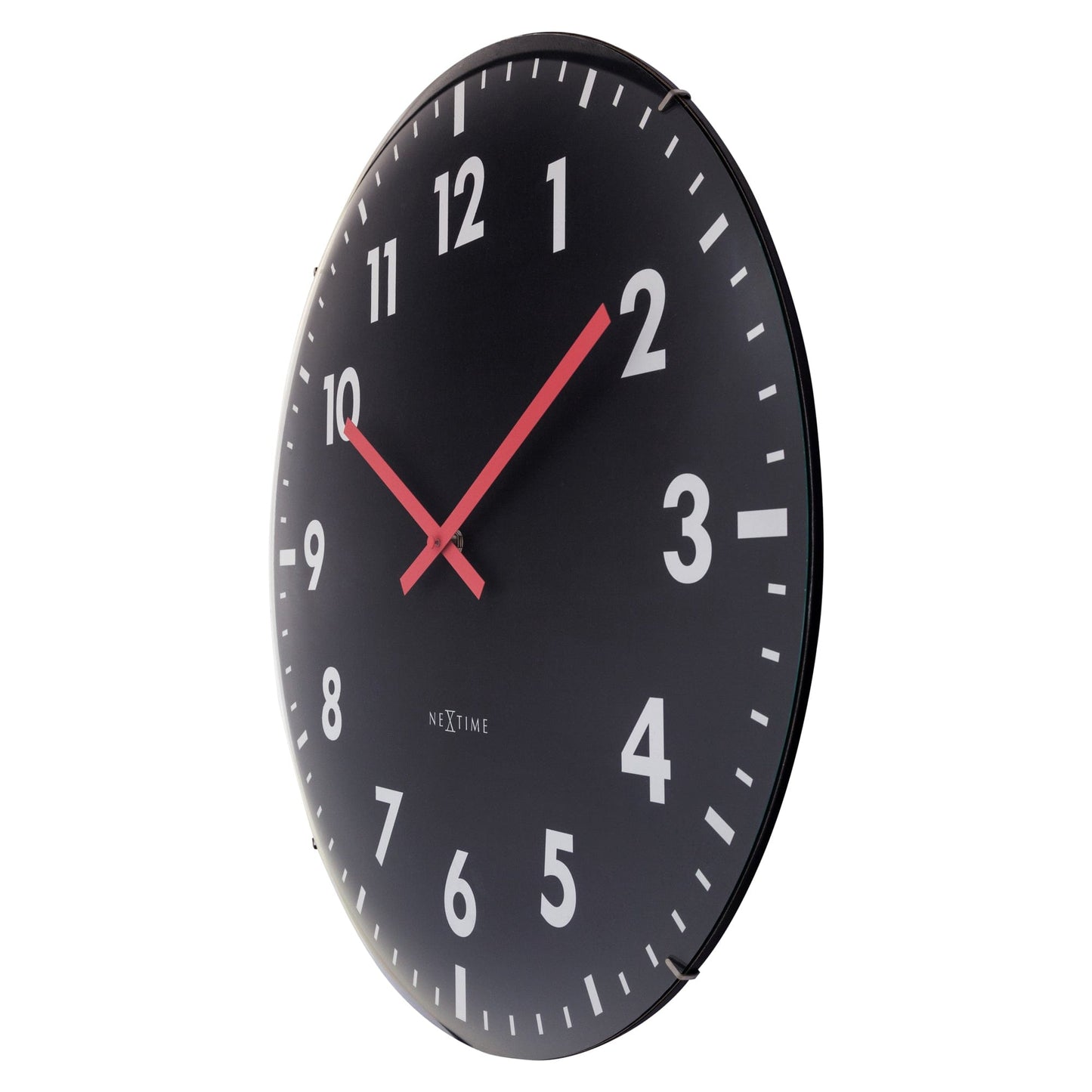 NeXtime Duomo 50 - Stille wandklok met glazen koepel - 50cm
