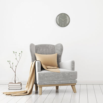 NeXtime Shade Wandklok - Stille loop met glazen koepel - 35cm