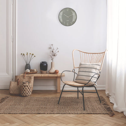 NeXtime Shade Wandklok - Stille loop met glazen koepel - 35cm