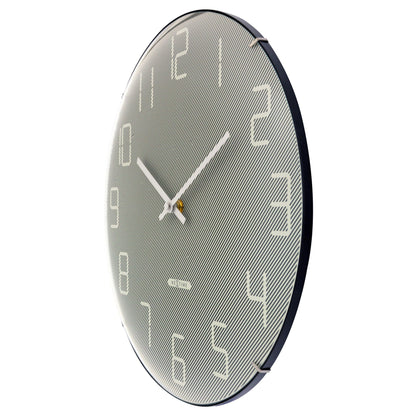NeXtime Shade Wandklok - Stille loop met glazen koepel - 35cm