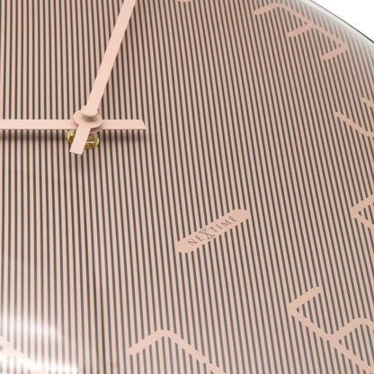 NeXtime Shade Wandklok - Stille loop met glazen koepel - 35cm