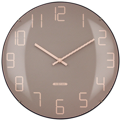 NeXtime Shade Wandklok - Stille loop met glazen koepel - 35cm