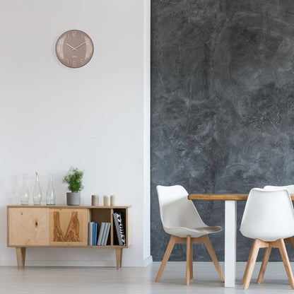 NeXtime Shade Wandklok - Stille loop met glazen koepel - 35cm