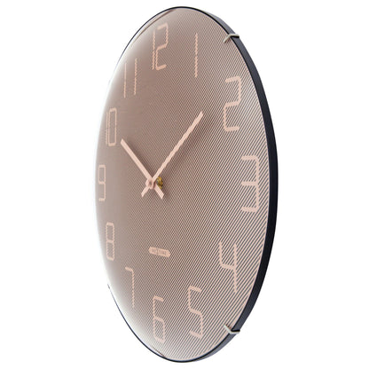 NeXtime Shade Wandklok - Stille loop met glazen koepel - 35cm