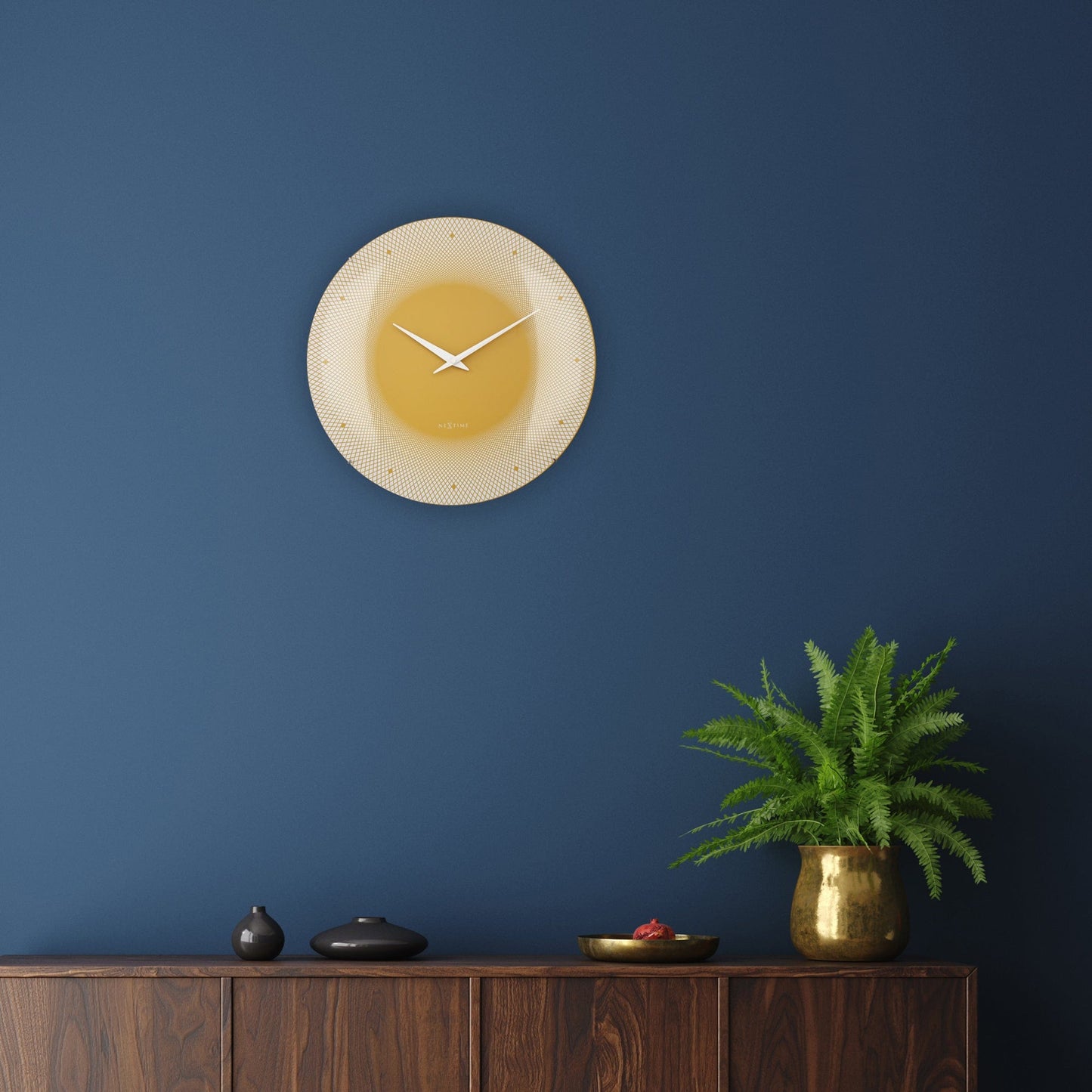 NeXtime Deep 50 - Design Wandklok met Optische Illusie - 50cm