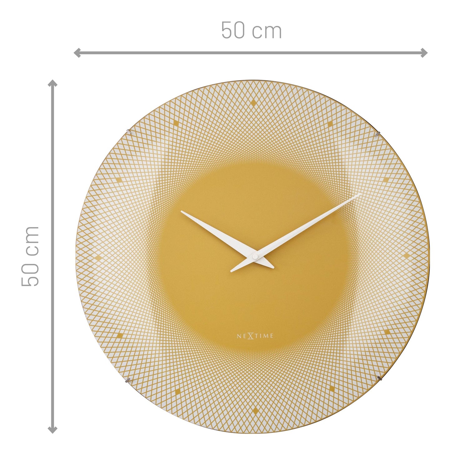 NeXtime Deep 50 - Design Wandklok met Optische Illusie - 50cm