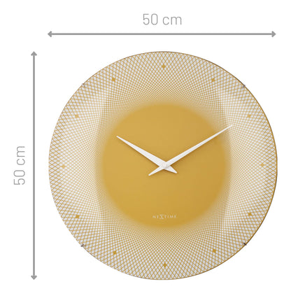 NeXtime Deep 50 - Design Wandklok met Optische Illusie - 50cm