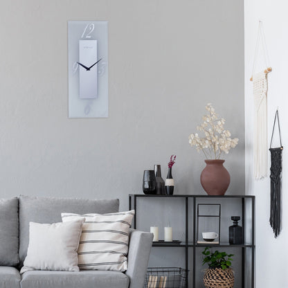 NeXtime Dali - Stille wandklok met mat glas - 20x50cm