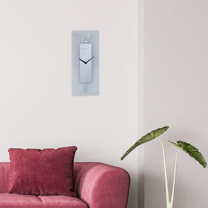 NeXtime Dali - Stille wandklok met mat glas - 20x50cm
