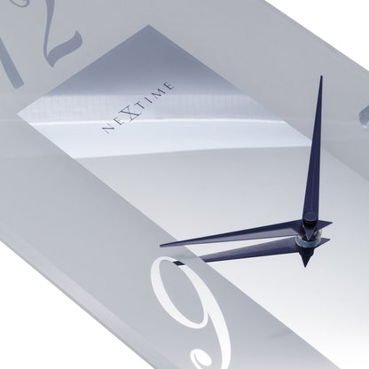 NeXtime Dali - Stille wandklok met mat glas - 20x50cm