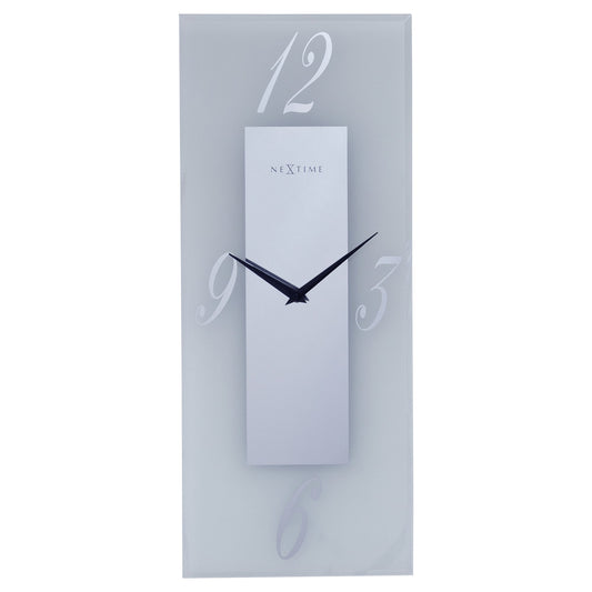 Comnox - NeXtime Dali - Stille wandklok met mat glas - 20x50cm