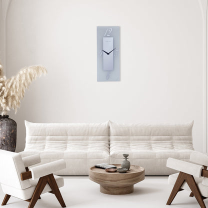 NeXtime Dali - Stille wandklok met mat glas - 20x50cm