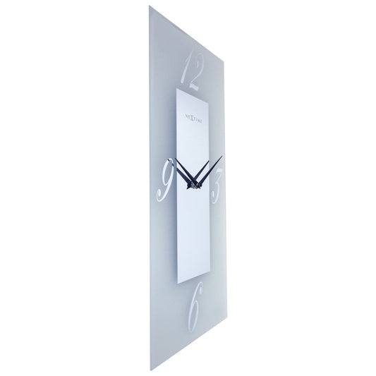 Comnox - NeXtime Dali - Stille wandklok met mat glas - 20x50cm