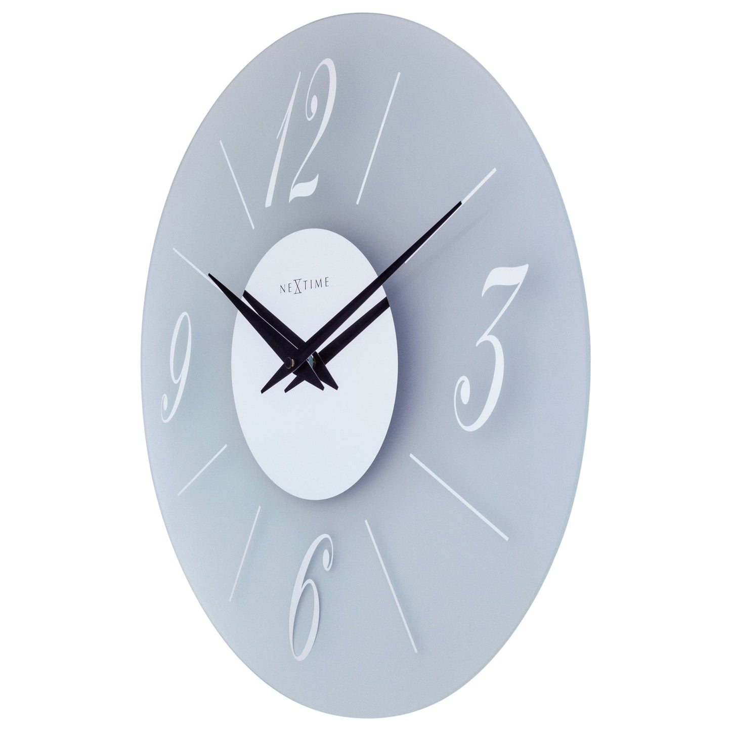 Comnox - NeXtime Dali Round - Geruisloos design - 43cm Glas