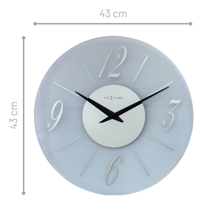 Comnox - NeXtime Dali Round - Geruisloos design - 43cm Glas