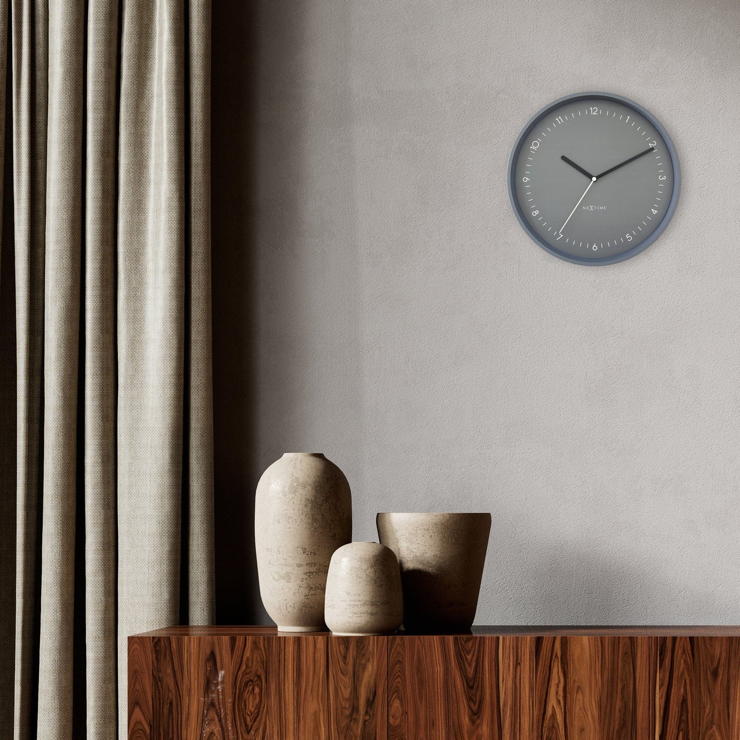 Comnox - Wandklok 30 cm - Stil en Elegant - Comfort en Veiligheid - Aluminium