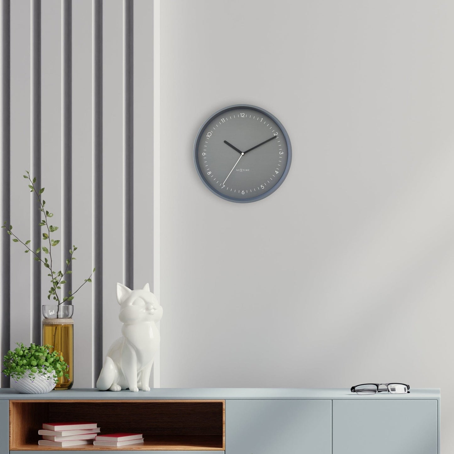 Comnox - Wandklok 30 cm - Stil en Elegant - Comfort en Veiligheid - Aluminium